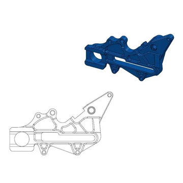 Husaberg FE 450 [2014] - Versatzhalterung für OEM-Bremssattel – Bild 2