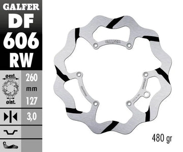 Husqvarna WR 450 [1971-1975] - BRAKE DISC FIXED WAVE GROOVED OVERSIZE – picture 2