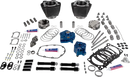 Harley-Davidson FLFBS 1923 Softail Fat Boy 117 [2026] - 129" Power Package Motorleistungs-Kit – Oberfläche: Schwarz, Hervorgehobene Lamellen – Merkmal: Schwarze Stößelstangenrohre – Bild 2