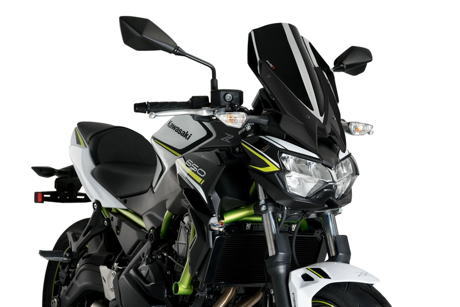 KAWASAKI Z 650 [2025] - New Generation Touring Windshield | Black | PUIG 3865N