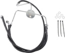 harley davidson flhri [DRAG SPECIALTIES] - Extended Black Vinyl Brake Line Kit-1