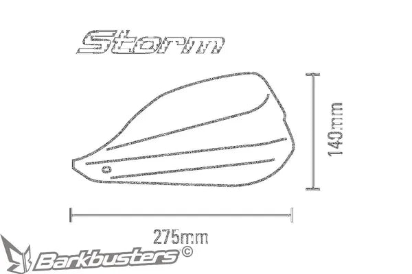 Ducati DS 900 [BARKBUSTERS] – STORM Handprotektoren für 22 mm Lenker