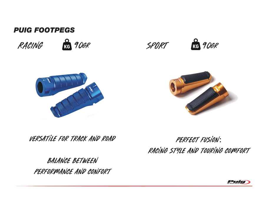 KTM RC 390 [2025] – R-Fighter footrests – titanium