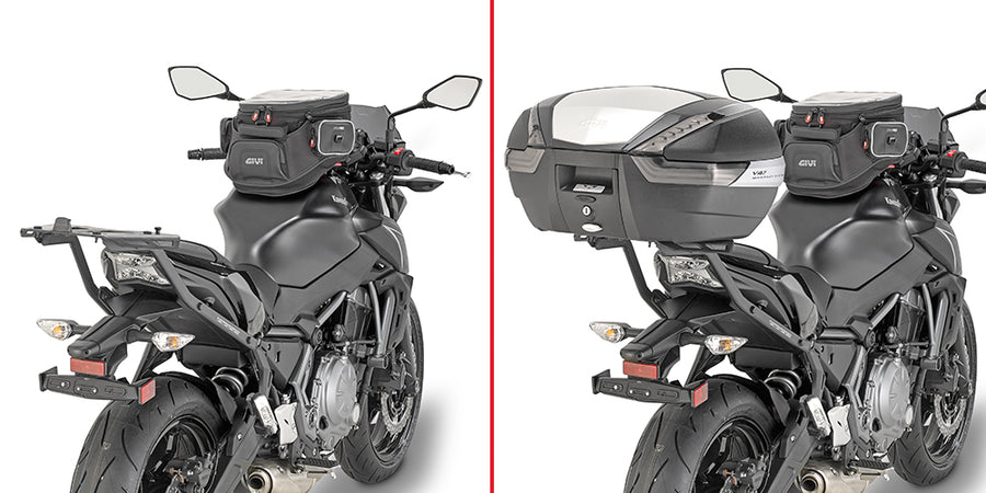 Kawasaki Z 650 S [GIVI] - Topcase Träger für MONOKEY® oder MONOLOCK® Koffer zu montieren mit der MONOKEY® Platte M5