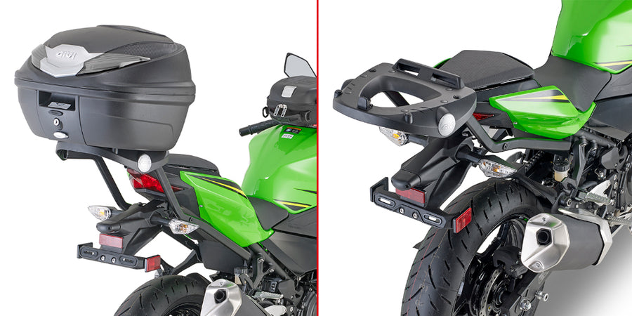 Kawasaki Ninja 400 [GIVI] - Topcase Träger für MONOLOCK® Koffer zu montieren mit der MONOLOCK® Platte M5M und M6M