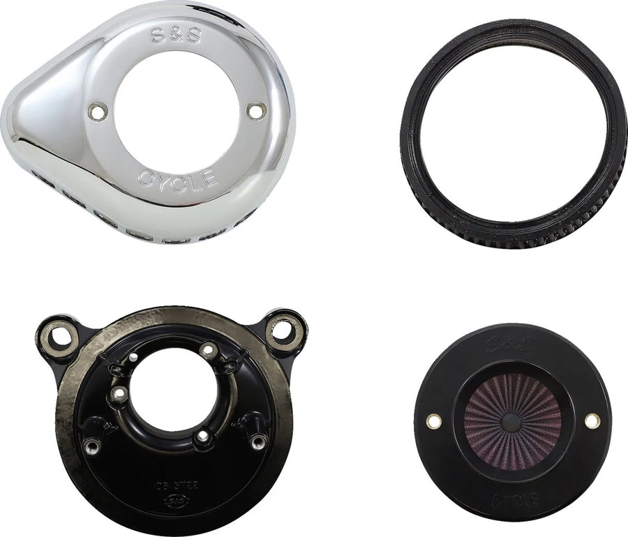 Harley-Davidson FXDBC 1690 Dyna Street Bob Limited [2016] - Air Stinger Stealth Luftfiltersatz – Oberfläche: Silber – Bild 4