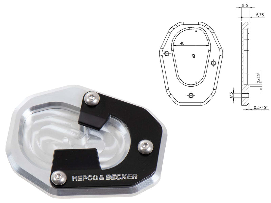 Triumph Tiger 900 Rally [2020] - side stand plate