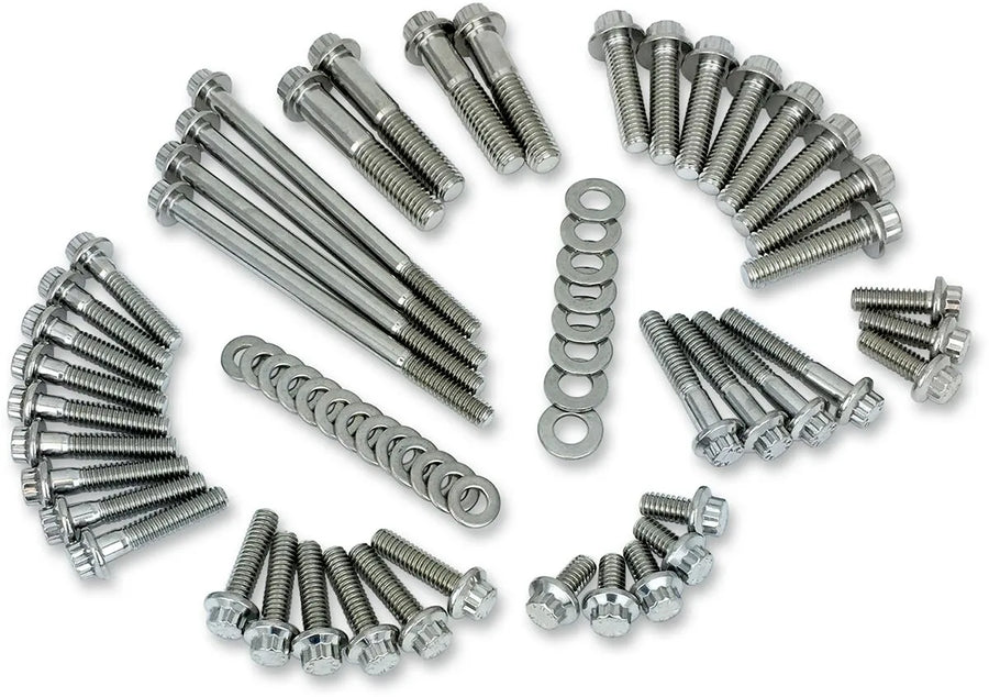 Harley-Davidson FLFBS 1923 Softail Fat Boy 117 [2026] - 12-Point External Primary/Transmission Engine Bolt Set - Image 1