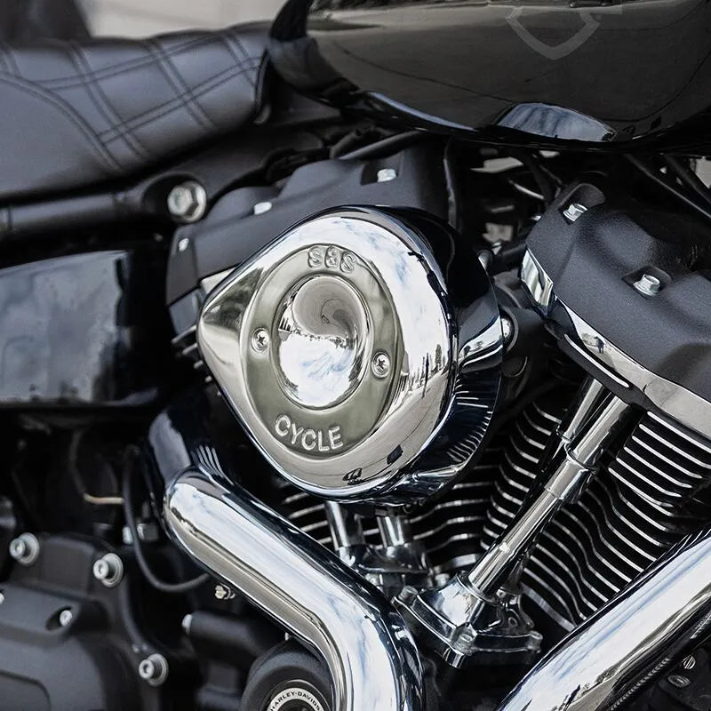 Harley-Davidson Xl 1200 T Sportster Superlow [2019, 2019-2020] - Stealth Luftfilterabdeckung – Oberfläche: Silber – Bild 3