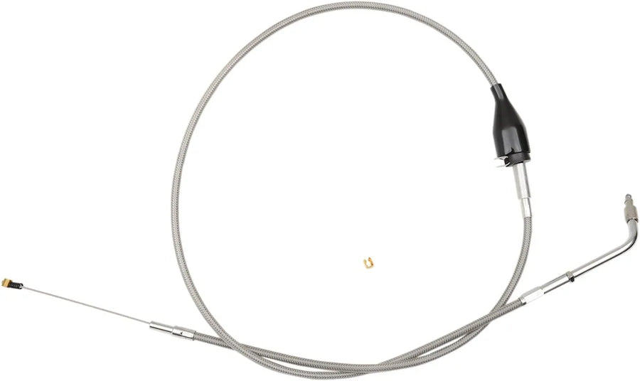 Harley-davidson Road Glide ST [LA CHOPPERS] - Stainless Steel Covered Throttle Cable Idle Cable for Handlebars