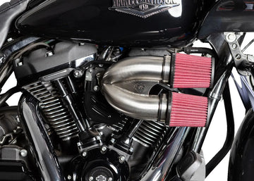 Harley-Davidson FLSTFI 1923 Softail Fat Boy Gray Ghost 117 [2025] - Tuned Induction Luftfilterkit – Oberfläche: Silber – Bild 2