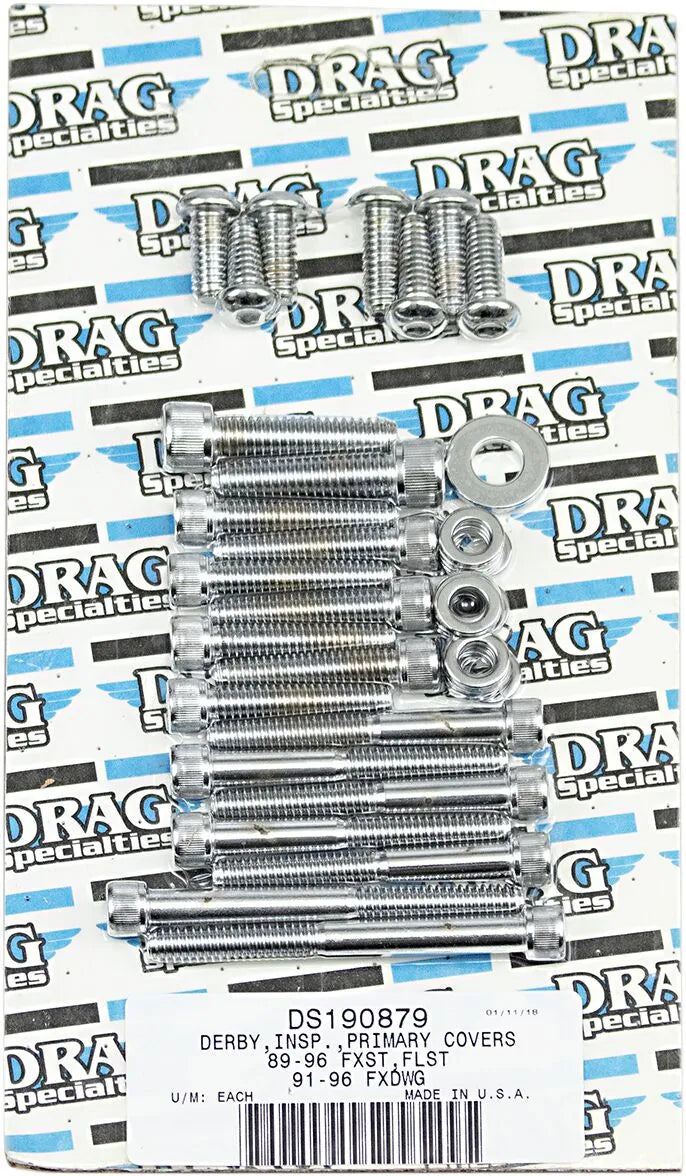 harley davidson flst [DRAG SPECIALTIES] - Inner and Outer Primary/Derby/Inspection Cover Bolt Kit