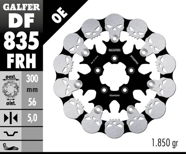 Harley-Davidson XL 1200 Cx [2020] - Floating brake disc Skull - Image 4