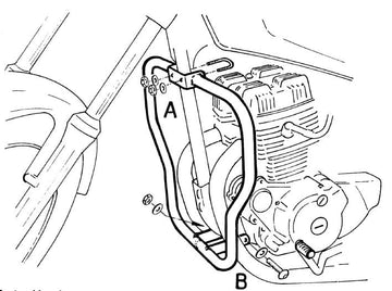 Honda CM 125 [1982-1986] - Motor protection bar - 0