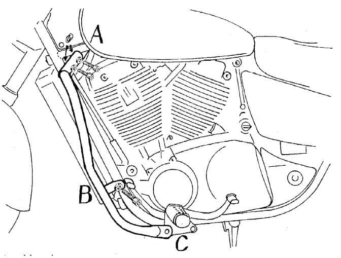Honda VT 1100 C3 Shadow [1998-2001] - motor protection bar