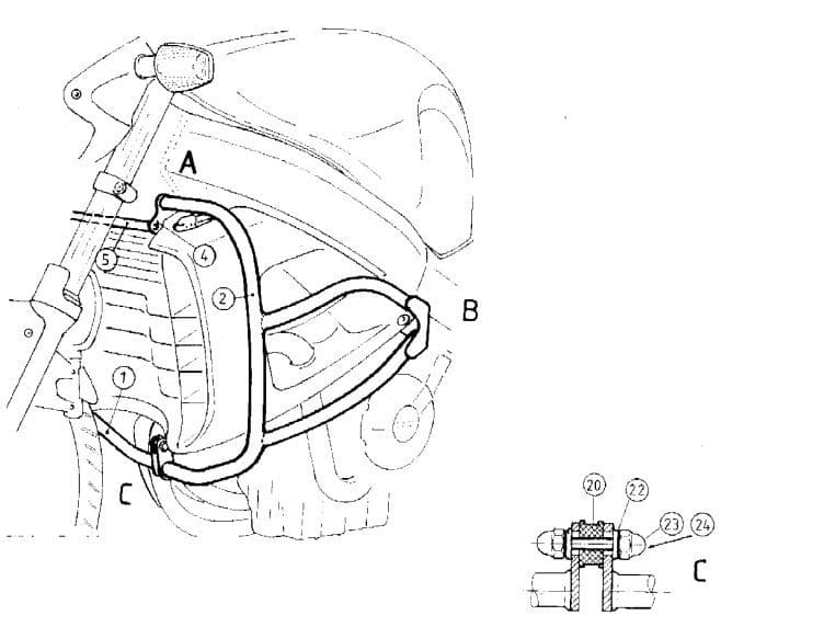 Honda X-11 Eleven [2000-2003]-Motor protection bracket