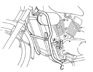 Kawasaki VN 1500 [1988-2004] - motor protection bar - 0