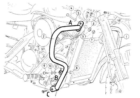 Suzuki VZ 1600 Marauder [2004-2005] - motor protection bar