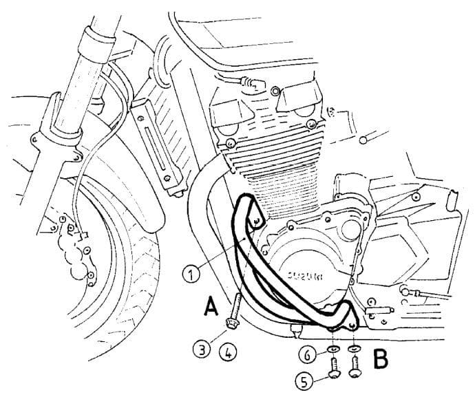 Suzuki GSX 1400 [2001-2004] - motor protection bar