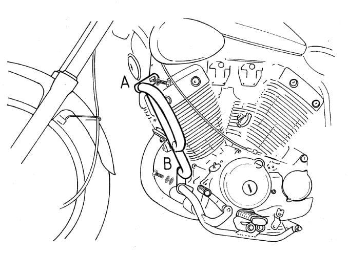 Yamaha XV 535 [1988-2003] - motor protection bar