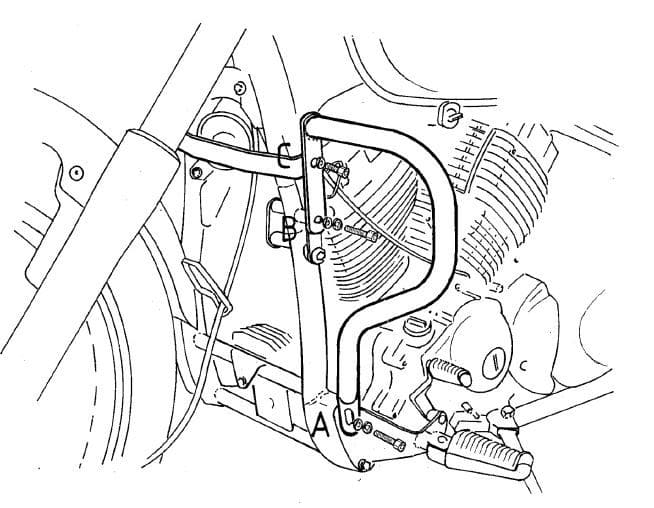 Yamaha XVS 650 Drag Star [1996-2003] - motor protection bar