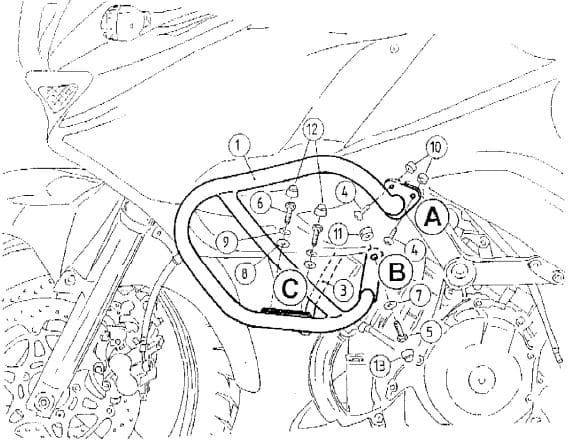 Kawasaki KLV 1000 [2004-2005] - motor protection bar