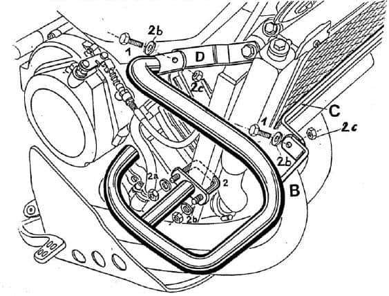 Yamaha Xtz 750 Super Ténéré [1989-1997] - Motor protection bar