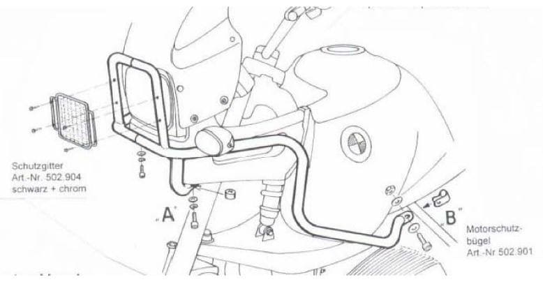 BMW R 850 GS [1994-2000] - tank protection bar