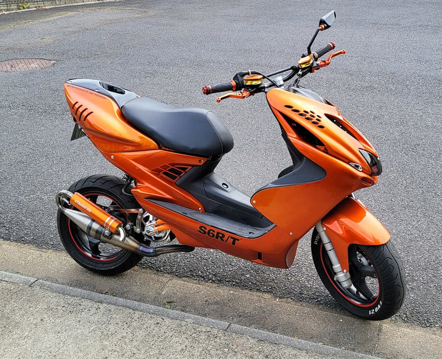 MBK Nitro 50 2T LC [–1998] - Auspuff Pro Replica MK2 Orange