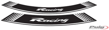 PUIG Racing Rim Edge Sticker - Universal | White | PUIG 5531B