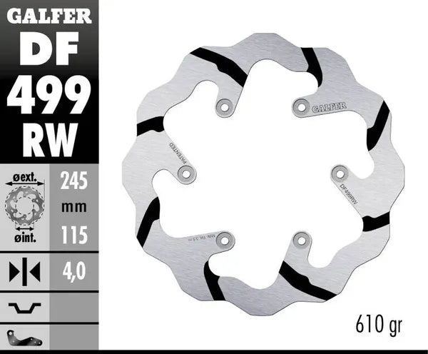 Yamaha Wr 450 F Enduro Gp (Re 45) [2018] - BREMSSCHEIBE FIXED WAVE GROOVED OVERSIZE – Bild 4
