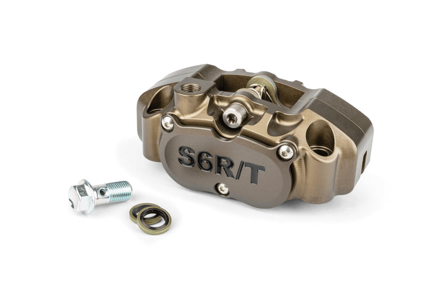 MBK Nitro Naked 50 2T LC [–2012] - 4-Kolben-Bremssattel mit Adapter eloxiert