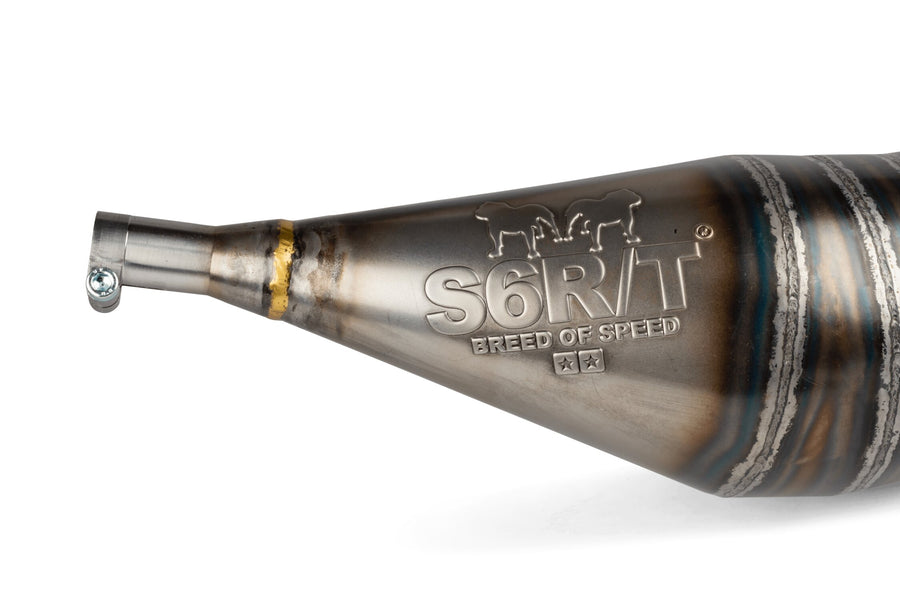 Generic Trigger X-Enduro 50 2T AM6 - Auspuff R/T 70 - 80 Schwarz / Orange