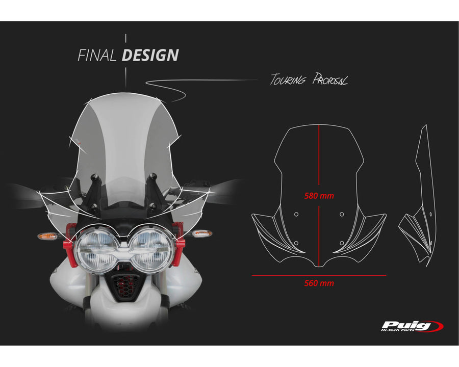 MOTO GUZZI V 85 TT TRAVEL [2020] – Touring Screen – Transparent