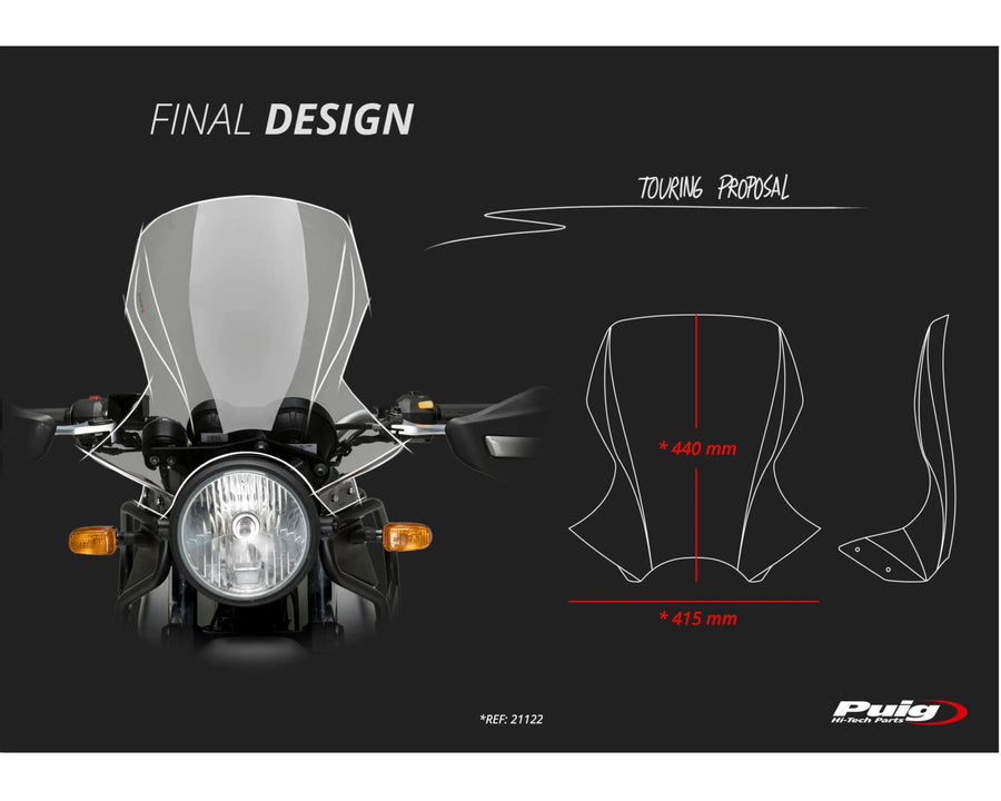 ROYAL ENFIELD HIMALAYAN 410 [2020] – touring screen – transparent