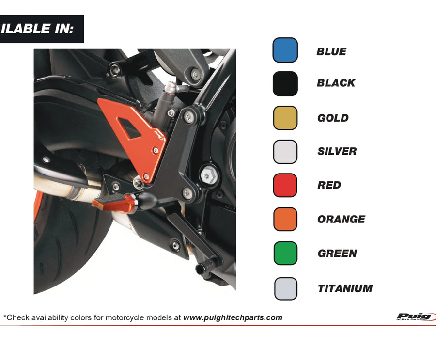 KTM 990 DUKE R [2025] – Heel Plates – Black
