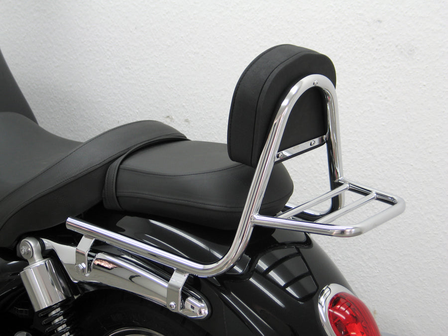 Triumph Rocket III Roadster [2010-2017] - Sissy bar made of pipe with pillows and luggage rack