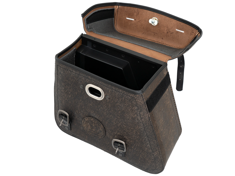 Motorcycle bag [Hepco & Becker] - Rugged leather single bag