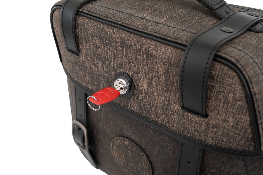 Motorcycle bag [Hepco & Becker] - Rugged leather single bag