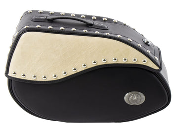 Motorcycle bag [Hepco & Becker] - Ivory side bag C-Bow / left / ivory – C-Bow
