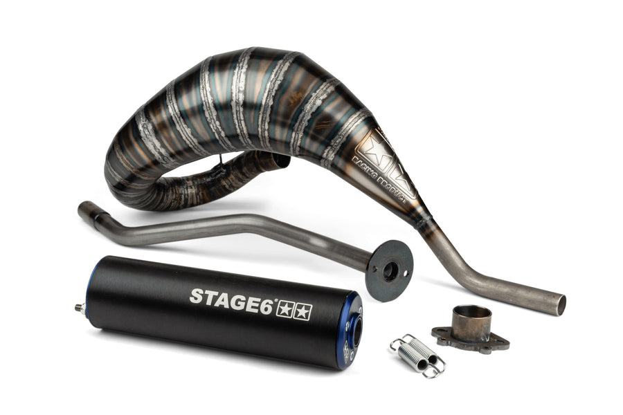 Derbi Senda DRD Racing SM 50 2T D50B0 [2012–] - Auspuff 80 - 90 blau / schwarz