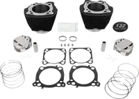 Harley-Davidson FXBR 1923 Softail Breakout 117 [2025] - 132" Hochverdichtungs- / 136" Big Bore Kit – Oberfläche: Hervorgehobene Lamellen, Black Granite – Merkmal: +8,5 cm³ Kuppelvolumen – Bild 9