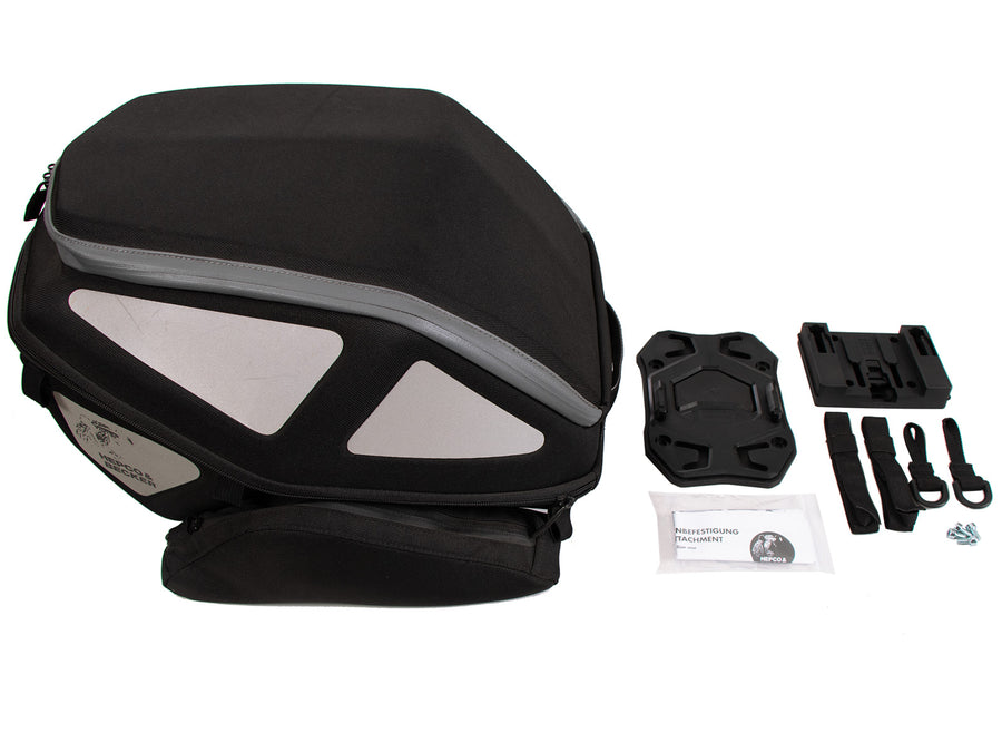 Tail bag [Hepco & Becker] - Royster rear bag tail bag black incl. Seatpad Basic – Seatpad