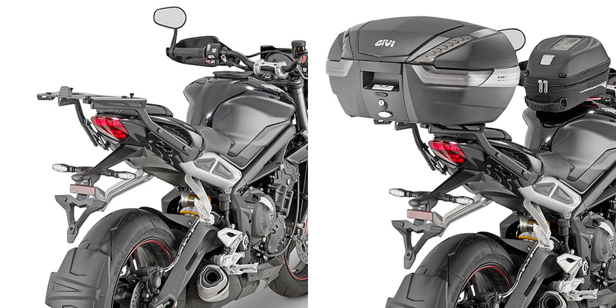 Triumph Street Triple 765 [GIVI] - Topcase Träger für MONOKEY® oder MONOLOCK® Koffer zu montieren mit der MONOKEY®