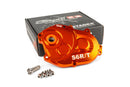 MBK Nitro 50 2T LC CAT [2004–] - Getriebedeckel R/T Orange Titanschrauben