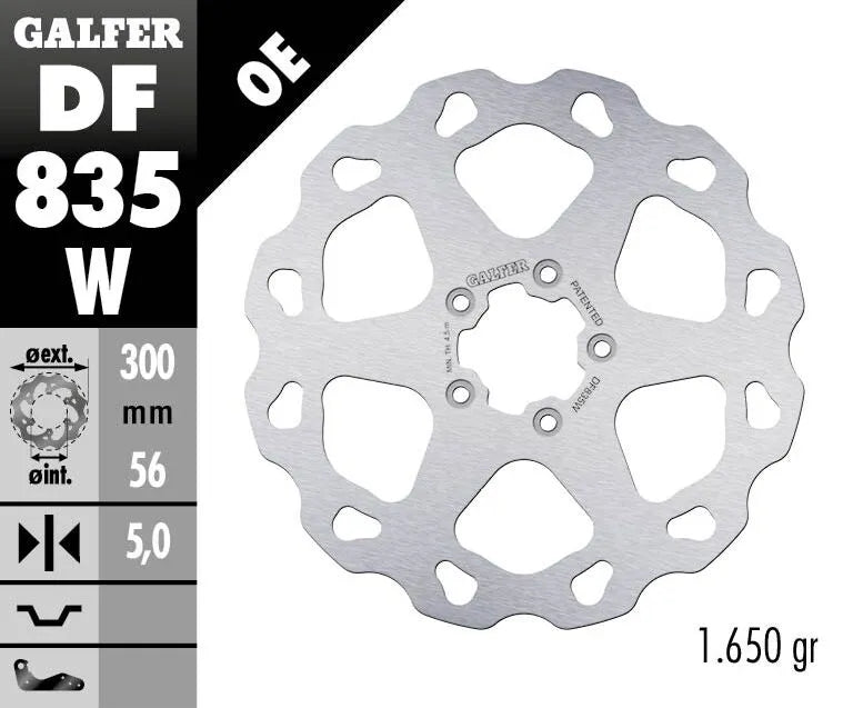 Harley-Davidson FXST 1690 Softail Standard [2015] - Wave® brake disc - surface: silver, stainless steel - picture 2