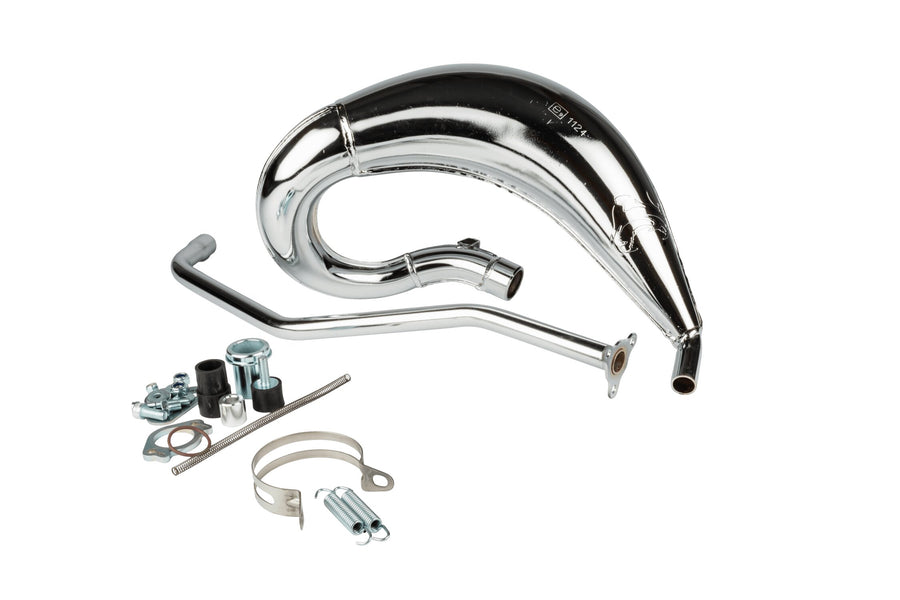 Aprilia RX Enduro 50 2T D50B0 [2007–] - Exhaust Cross chrome-plated 50/70cc