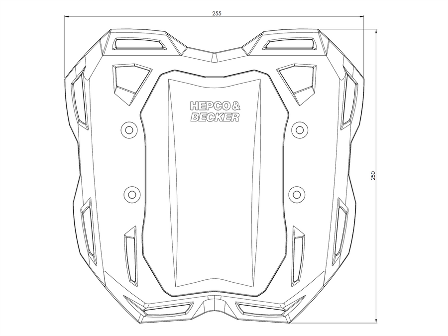 Hepco & Becker Smartrack-Heckträger für Ducati Monster 821 (2018-2020) – im Komplettset enthalten