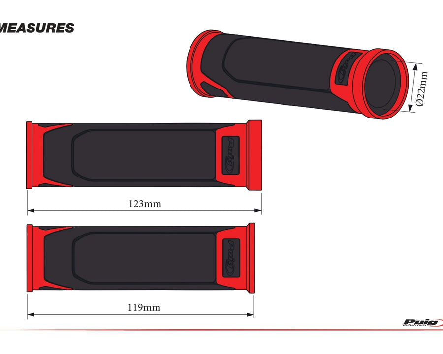 KAWASAKI Z 125 [2025] – Revving Grips – Black