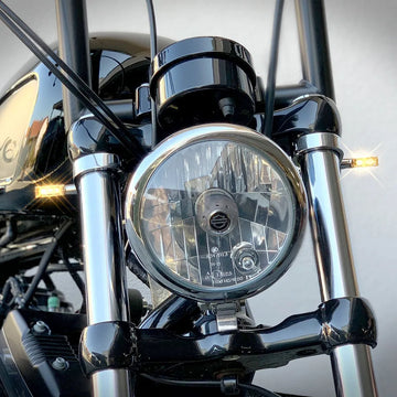 harley davidson sportster s 1250 [HEINZ BIKES] – Micro LED indicators from the Blokk series - 0
